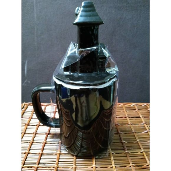 Rae Dunn‎ Artisan Collection by Magenta HAUNTED Ceramic Decorative Mug Black - Picture 3 of 5